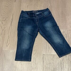 Liquido Dark Blue Ankle Jeans